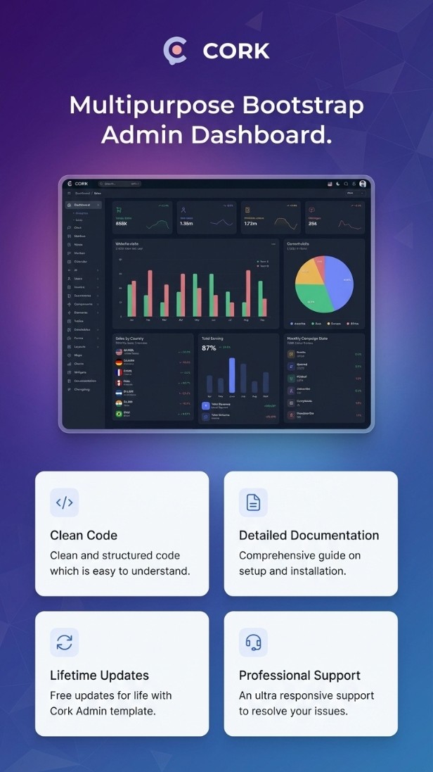 Cork - Bootstrap 5 Admin & Laravel Dashboard Template